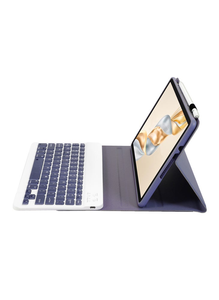 جراب AH28 لجهاز Honor Pad X9a/X9 Pro اللوحي القابل للفصل مع لوحة مفاتيح متوافقة مع تقنية البلوتوث والجلد والبولي يوريثان الحراري - أرجواني - Image 4